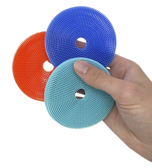 Abilitations Tactile Sensory Panel, Velcro Hooks, 15 x 15 x 3/4 Inches