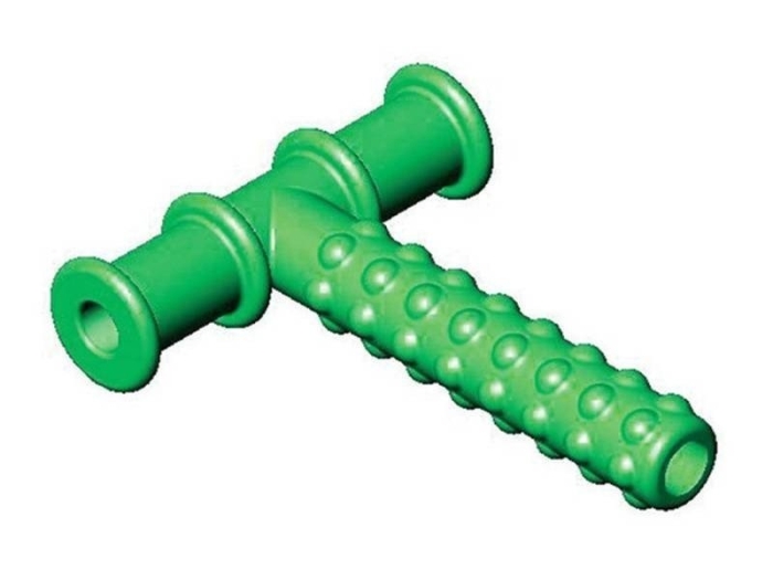 Green Knobby Texture Chewy Tube