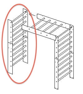 In-FUN-ity Climbing System - Ladder Wall - Brick-Block