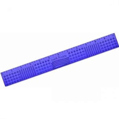 Desk Buddy Multi-Textured Tactile Chewable Ruler, Assorted Colors