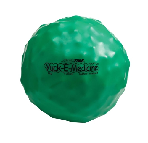 4.4 lb, 7 in Yuck-E-Medicine Ball, Green