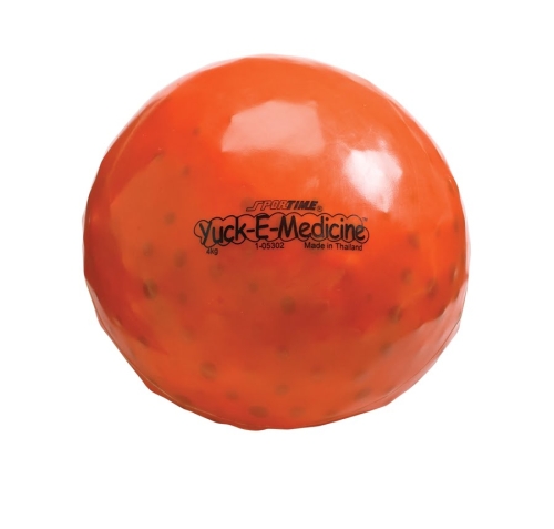 8.8 lb, 8-1/2 in Yuck-E-Medicine Ball, Orange