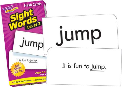 Trend Leveled Sight Words Level 2 Flash Cards - Set of 96
