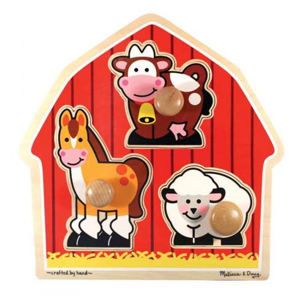 Melissa & Doug Barnyard Animals Jumbo Knob Puzzle Melissa & Doug Barnyard Animals Jumbo Knob Puzzle