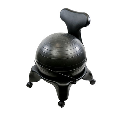 Plastic Ball Chair 22" Black