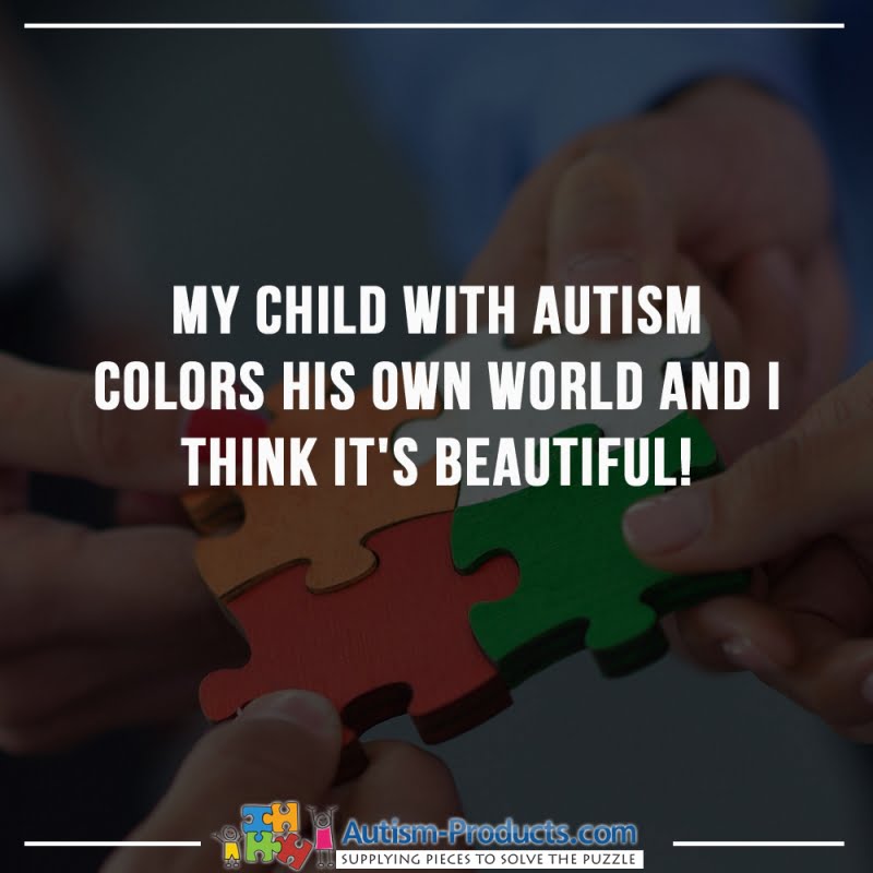 My Child With Autism Colors His Own World