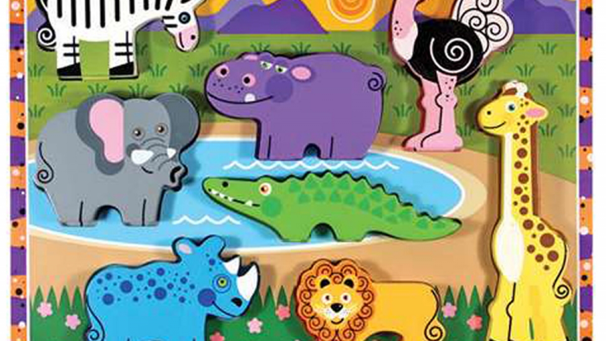 Melissa Doug Safari Chunky Puzzle