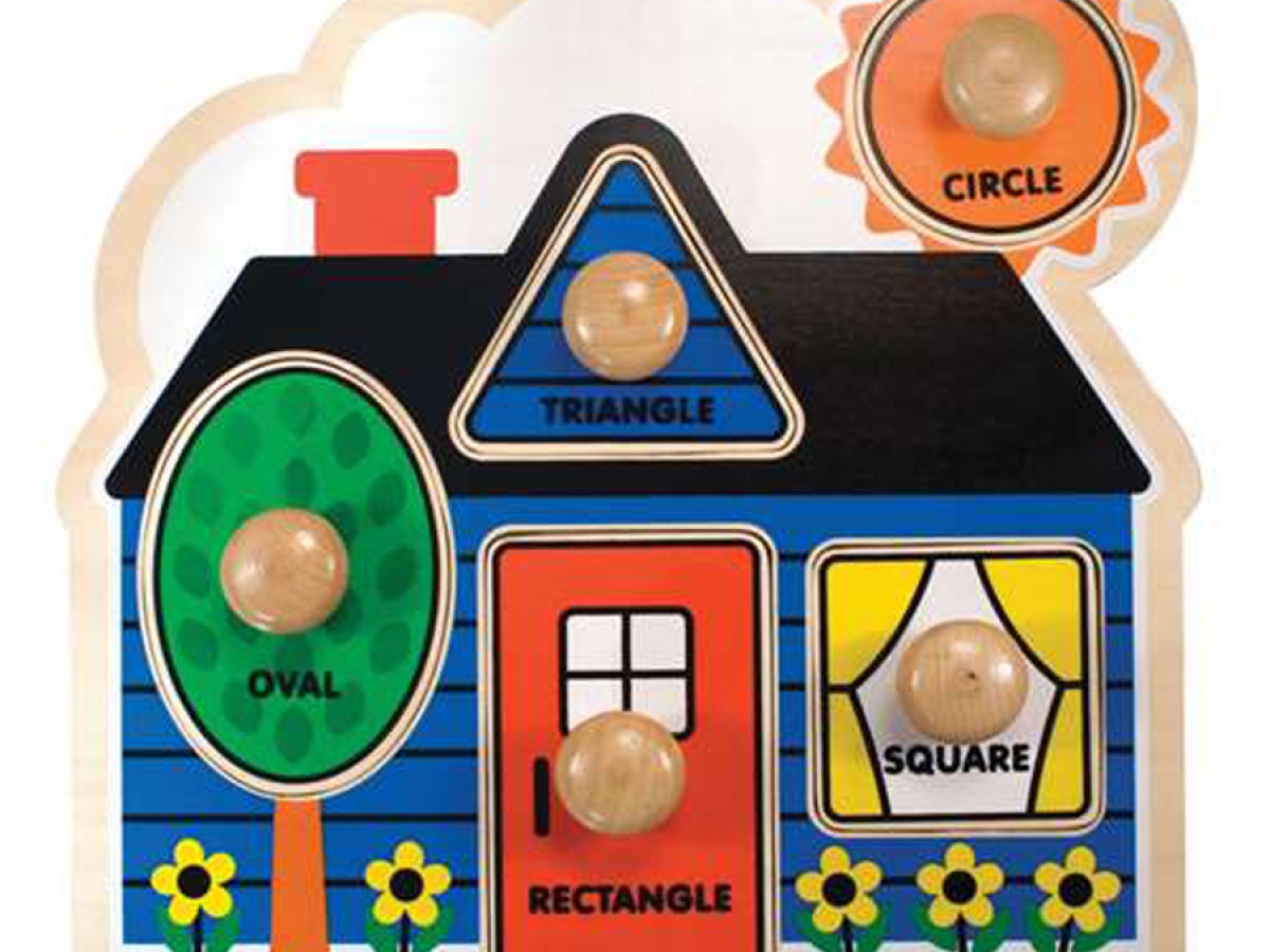 Melissa Doug Shapes Jumbo Knob Puzzle
