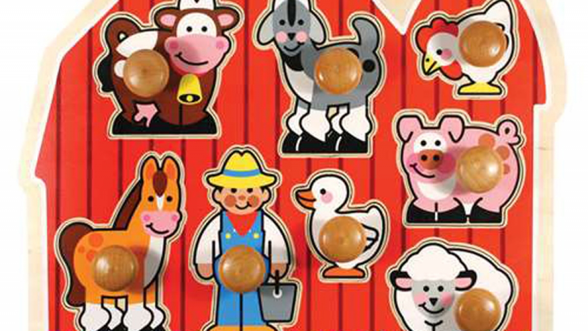 Melissa & Doug Farm Jumbo Knob Puzzle