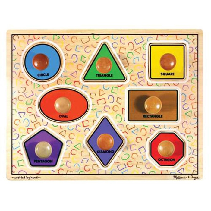 Melissa & Doug Shapes Large Jumbo Knob Puzzle