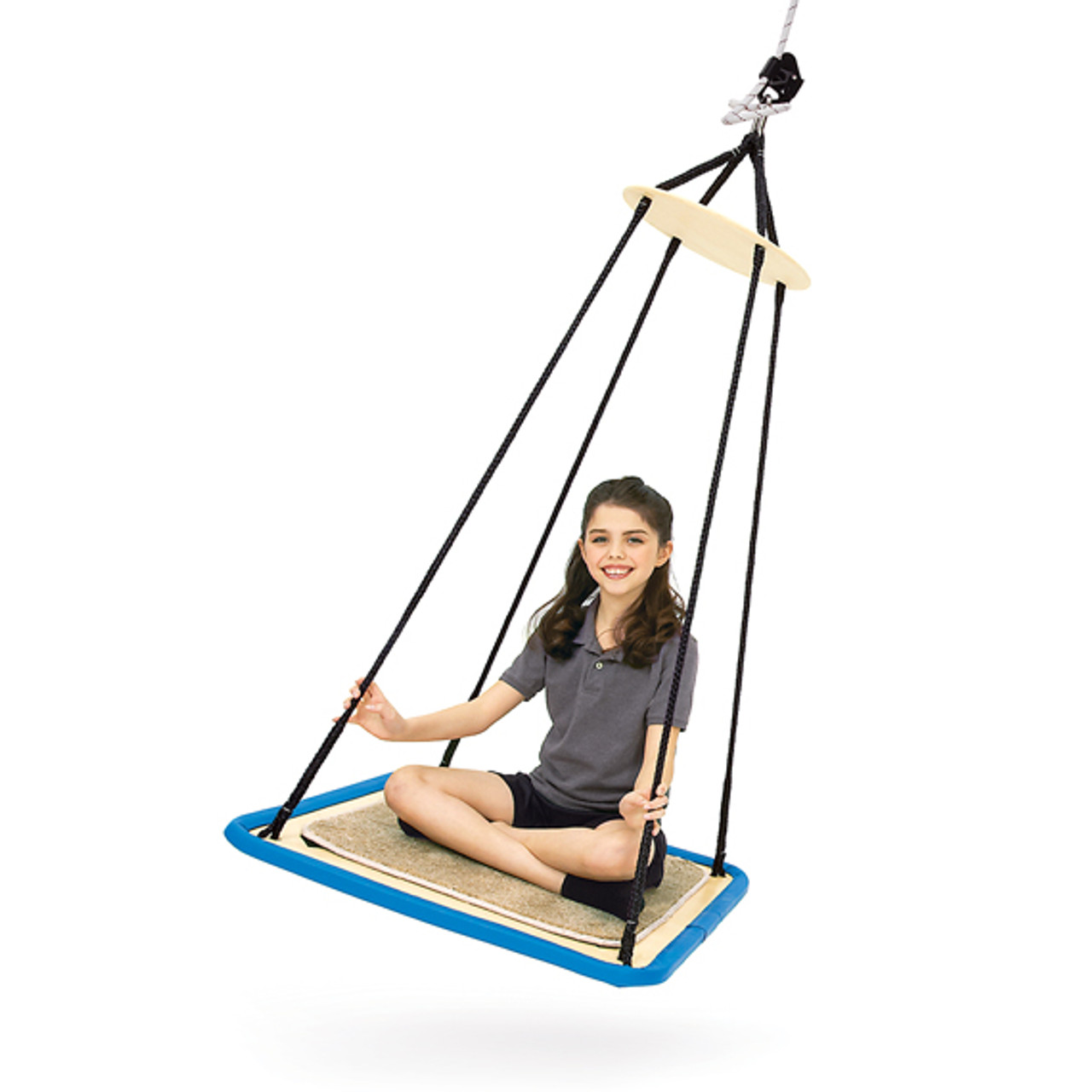 Advantage Line Platform Swing with Child Sitting