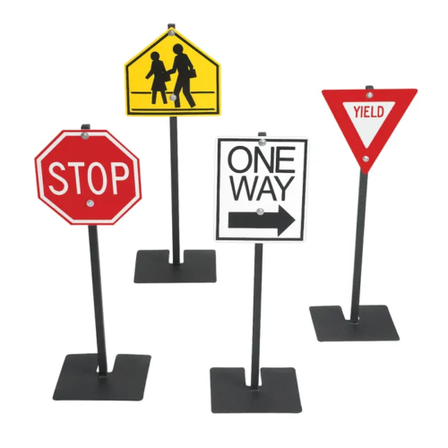 Angeles Traffic Signs Set, Set of 4
