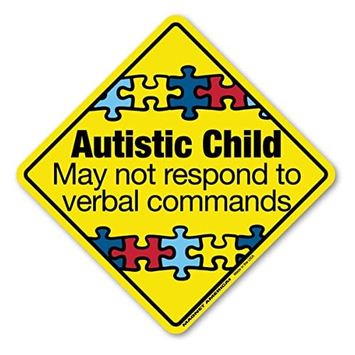 Autistic Child Emergency Alert Magnet
