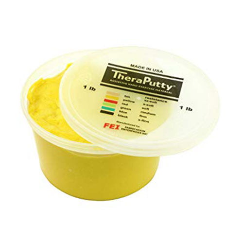 CanDo Scented Theraputty Exercise Material - 1 lb - Banana - Yellow - X-Soft