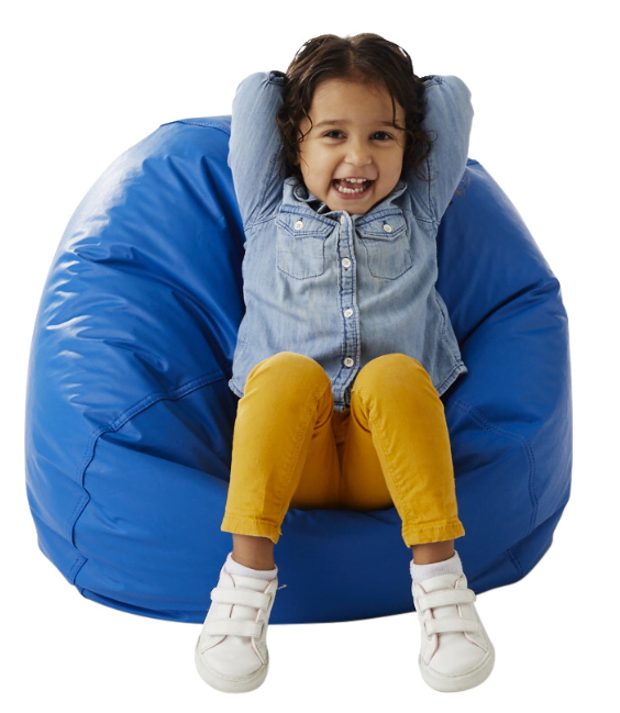 Round Arm-Chair Beanbag for Extra back support, WITH 3,5 KG FILLER –