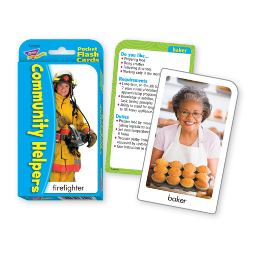 Community Helpers Pocket Flash Cards Open Box