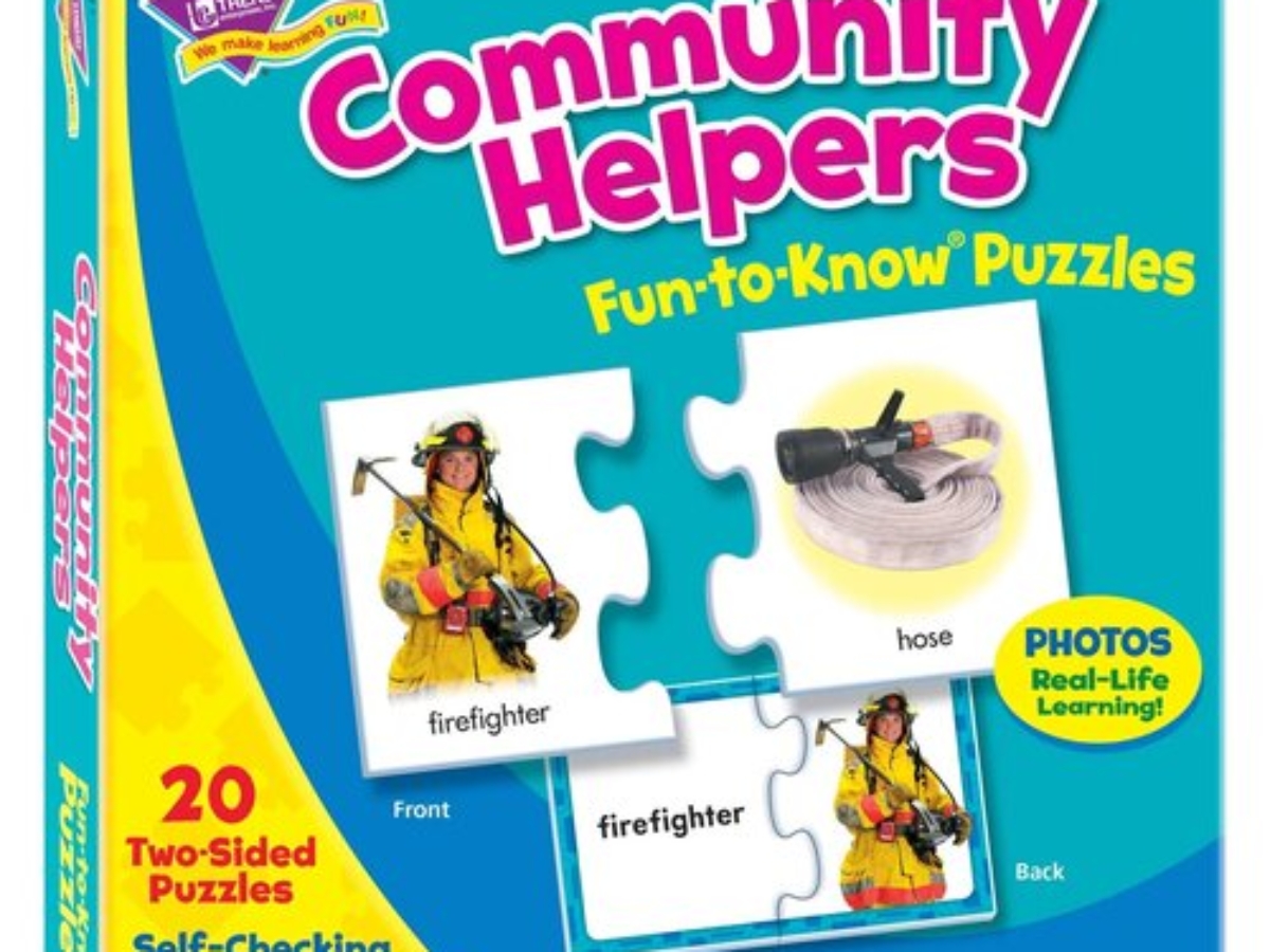 Trend Enterprises Community Helpers Puzzle Set - Fun-to-Know