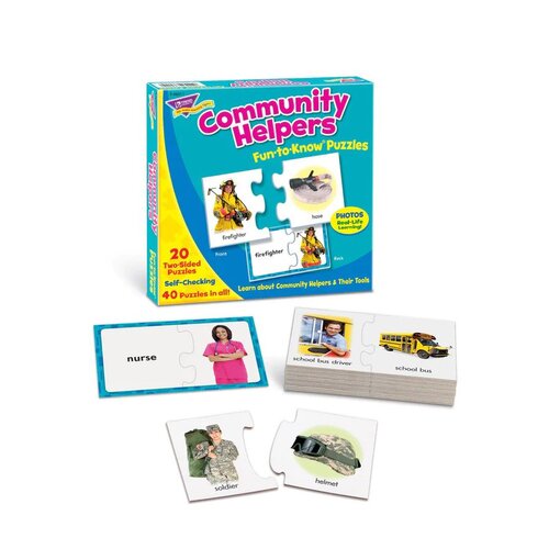 Community Helpers Puzzle Set Open