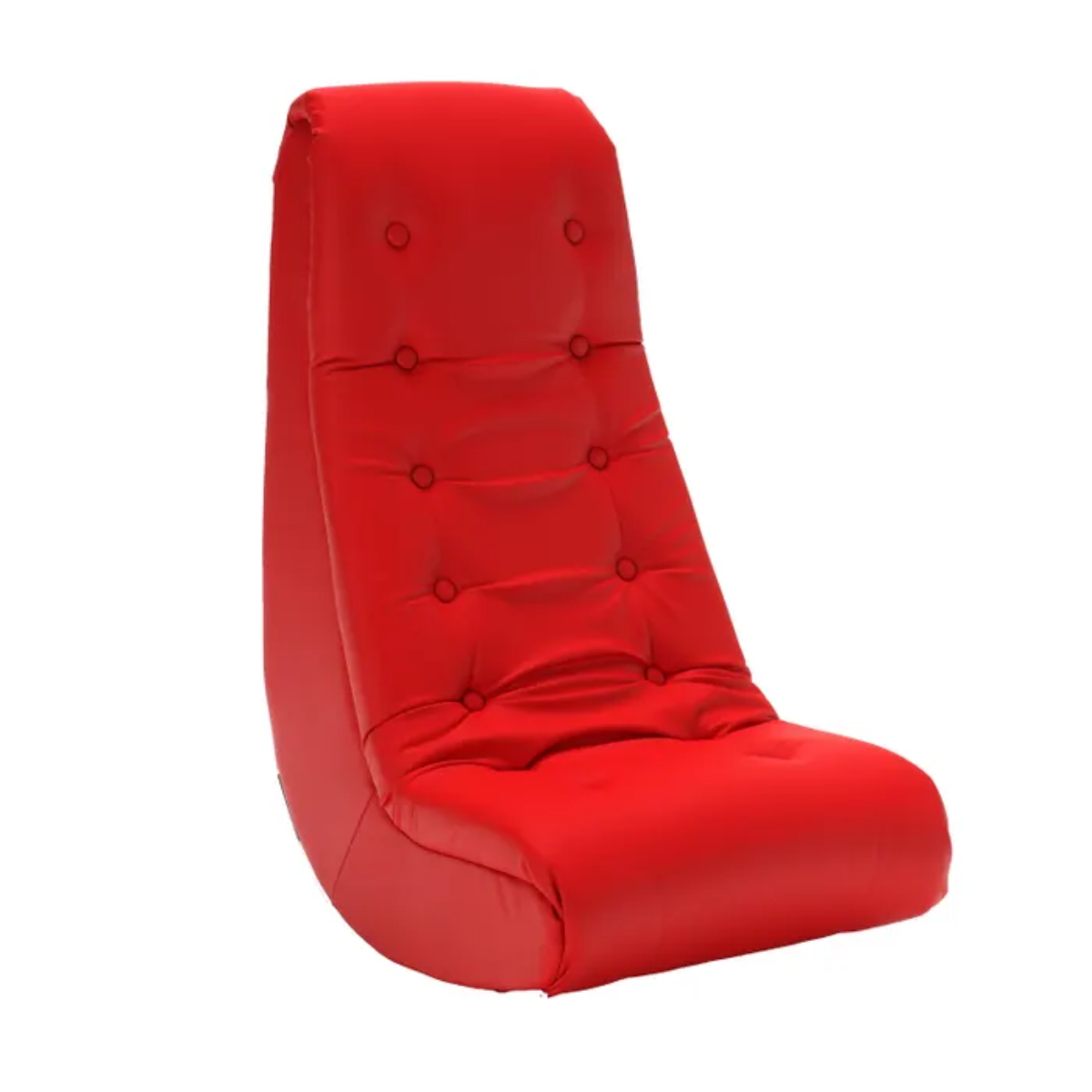 Deluxe Soft Floor Rocker and Gaming Chair Red