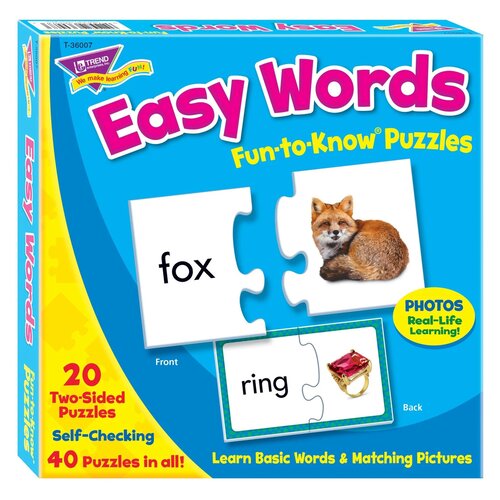 Easy Words Puzzle Set