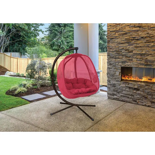 FlowerHouse Egg Chair Swing, Red