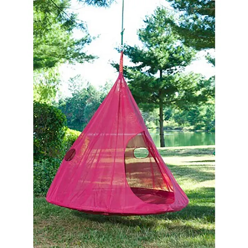 FlowerHouse Tear Drop Hanging Chair, Red