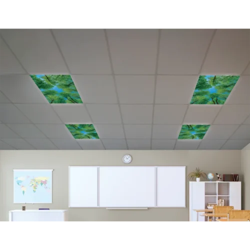 Forest Calming Covers Ceiling Light Filters in ceiling