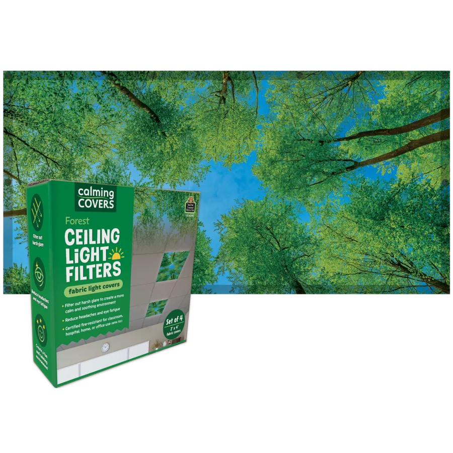 Forest Calming Covers Ceiling Light Filters with box
