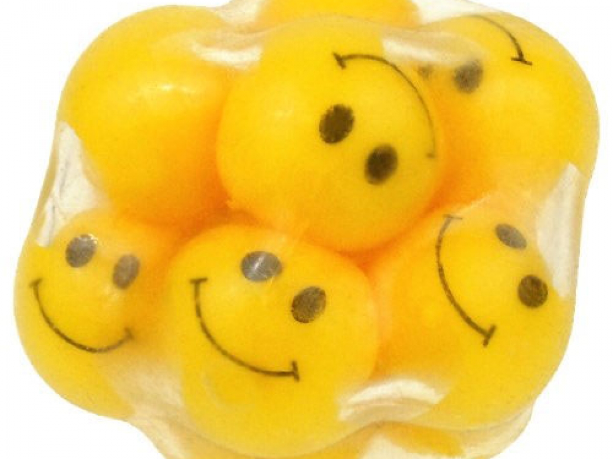 squishy smiley face ball