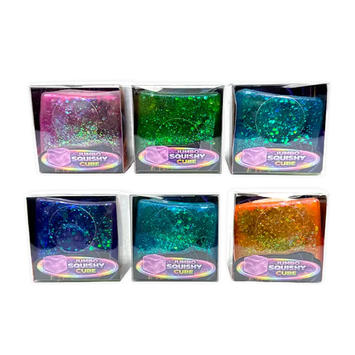 Fun Doh Jumbo Glitter Squishy Cubes - Image 4