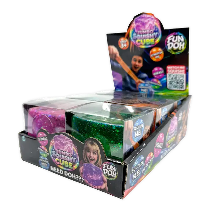 Fun Doh Jumbo Glitter Squishy Cubes - Image 5