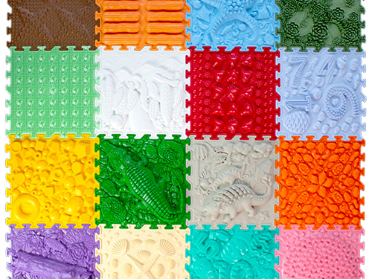 OrtoNature Joyful Land Sensory Floor Mats (16 Tiles)