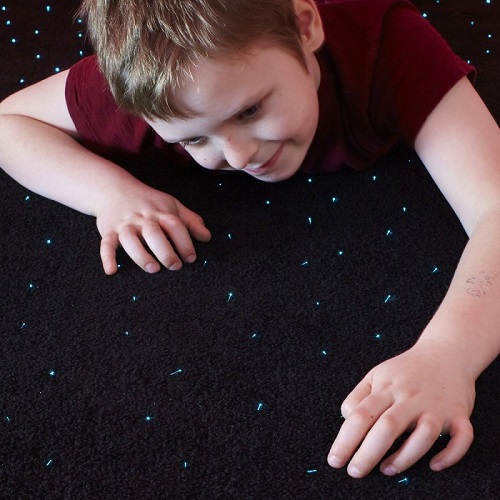 LED Fiber Optic Star Carpet