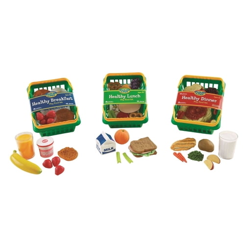 Learning Resources Pretend and Play Healthy Foods Play Set, 52 Pieces