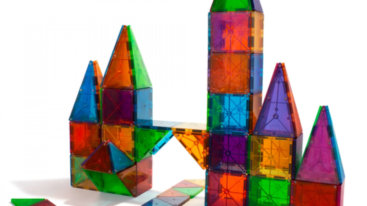 Magna Tiles Clear Colors Building Tiles – HUZZAH! Toys