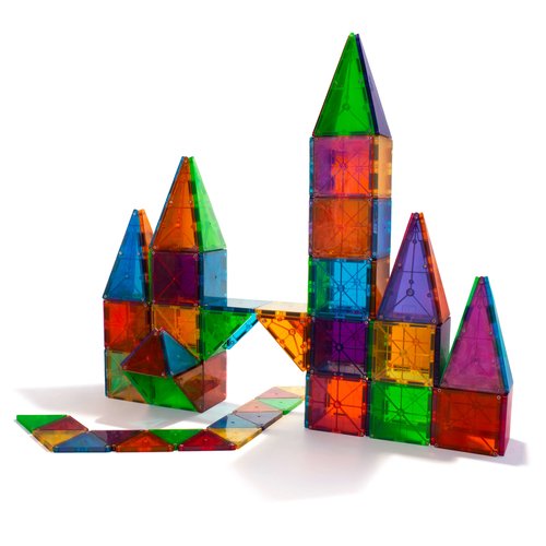 Magna-Tiles Clear Colors 100-Piece Set - Classroom Pack