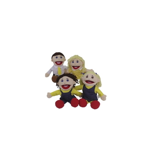 Marvel Education Caucasian Family Puppet Set