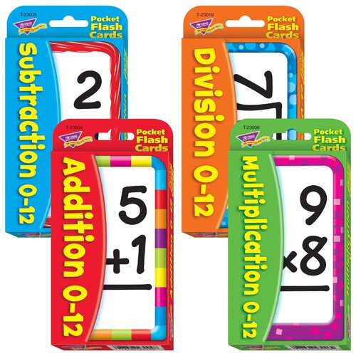 Math Facts Combo Set Pocket Flash Cards
