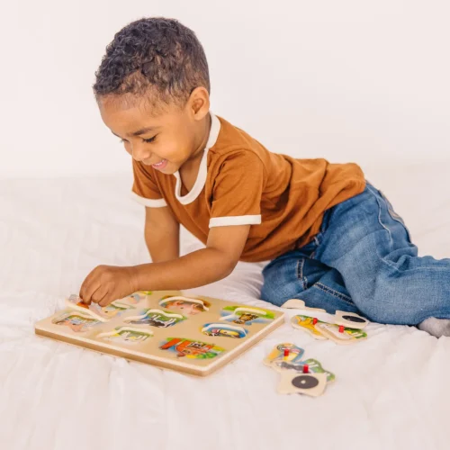 Melissa & Doug Farm Sound Puzzle Playing