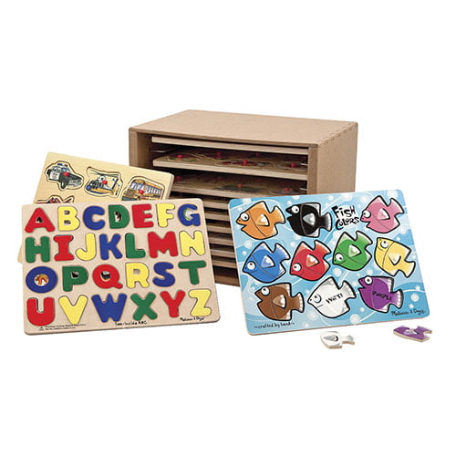 Melissa And Doug Wooden Puzzle Storage Case Melissa & Doug Natural Wood Puzzle Case