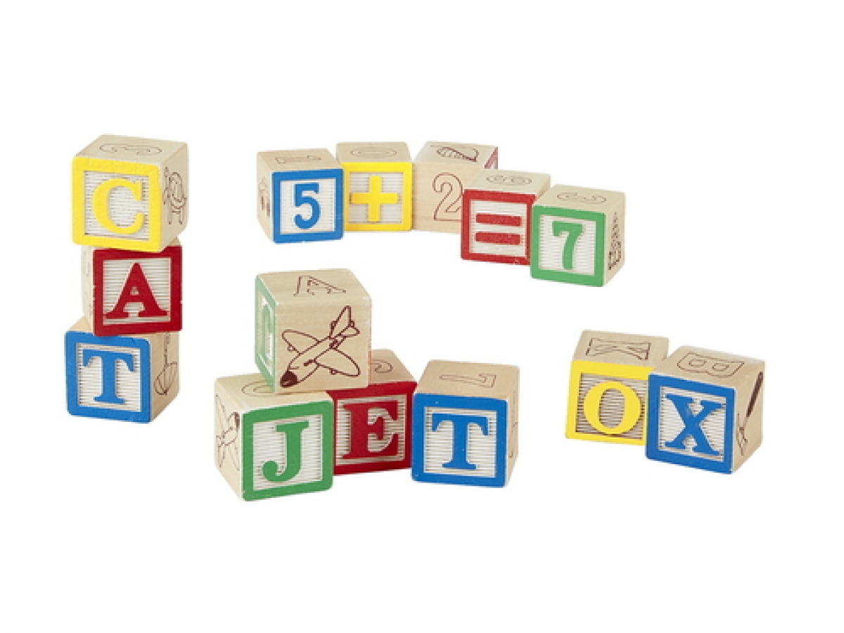 **abc‪各1つꔛ‬♡いろんなmini box風♡** Melissa & Doug Traditional ABC/123 Blocks Set