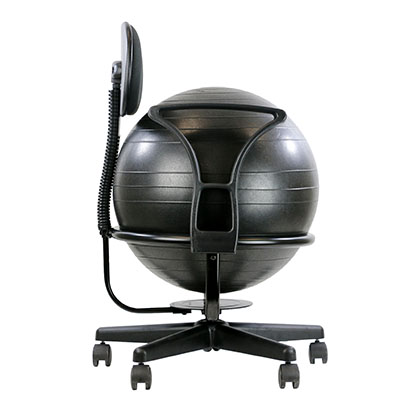 Metal Ball Chair with Back and Arms Side