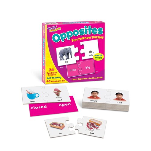 Opposites Puzzle Set Open