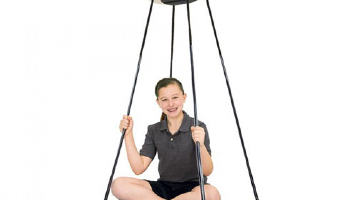 Sapper Swing Platform Swing ALEKO Kids Large Round Outside Swing With Adjustable