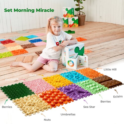 Sensory Massage Puzzle Mat - Morning Miracle - Sensory Floor Tiles by  Ortonature