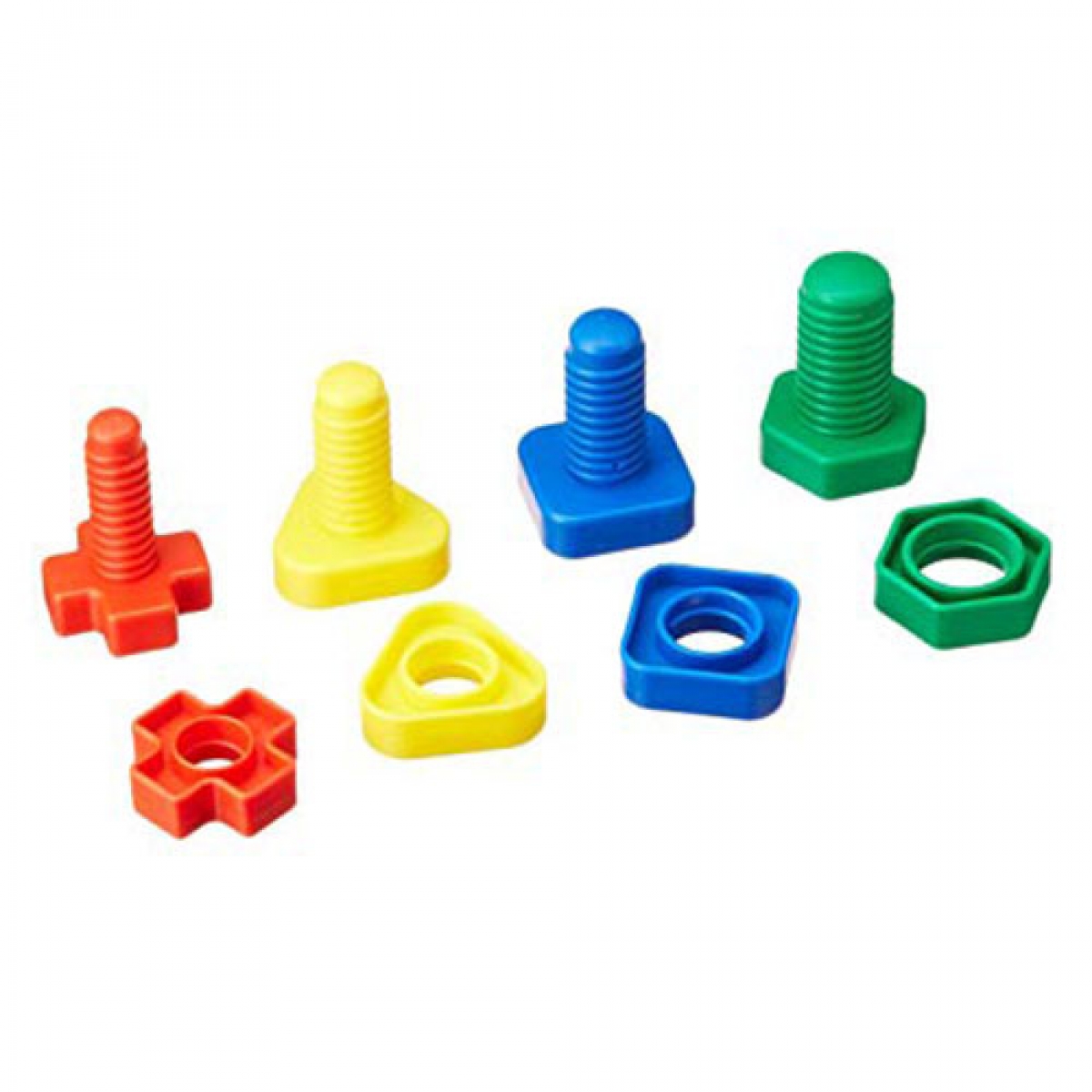 Skill Building Plastic Nuts and Bolts Pack (Set of 64) - Autism