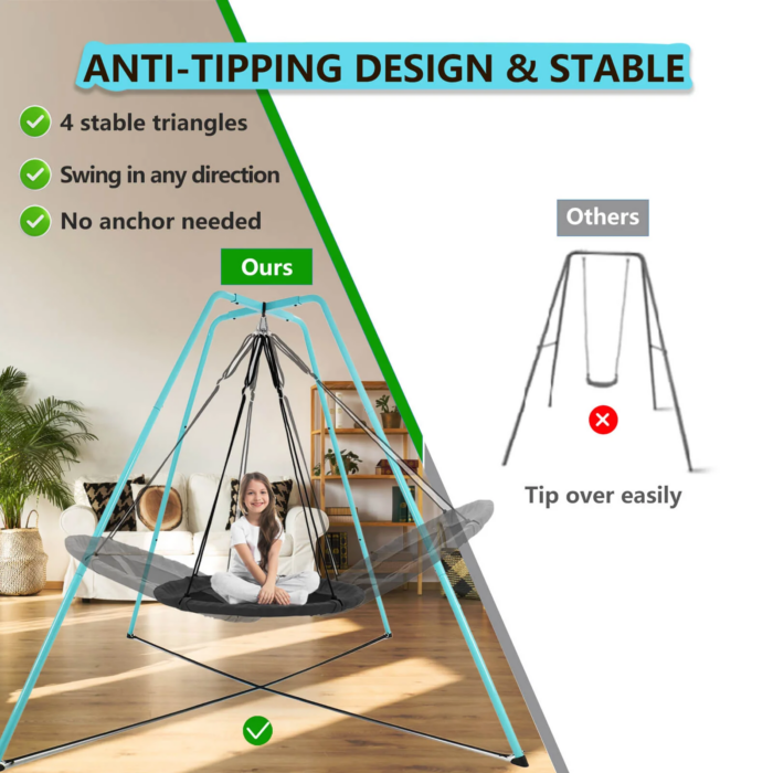 SkyBound Heavy Duty Metal Swing Set Frame