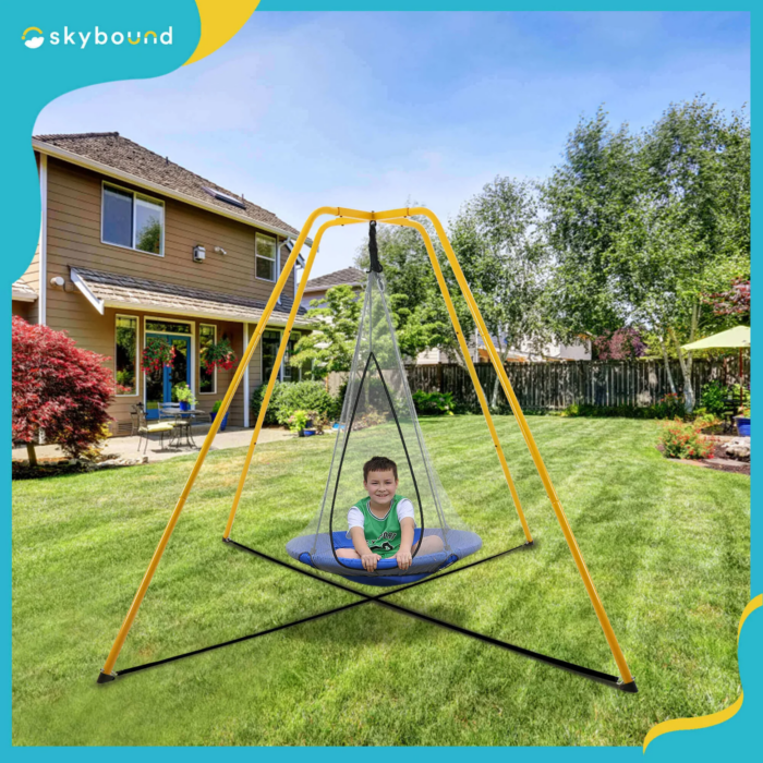SkyBound Heavy Duty Metal Swing Set Frame