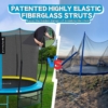 SkyLift Curved Pole Trampoline