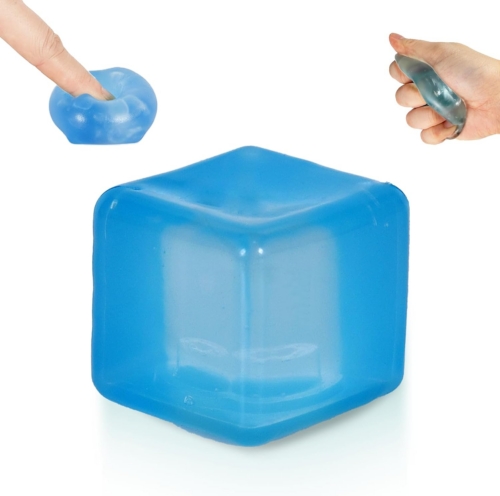 Slow-Rise Squeeze Cube Blue